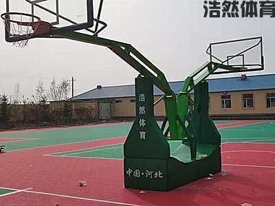 辽宁某中学海燕式平箱篮球架安装案例及图片