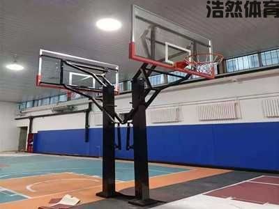 室内地埋式方管升降篮球架安装案例